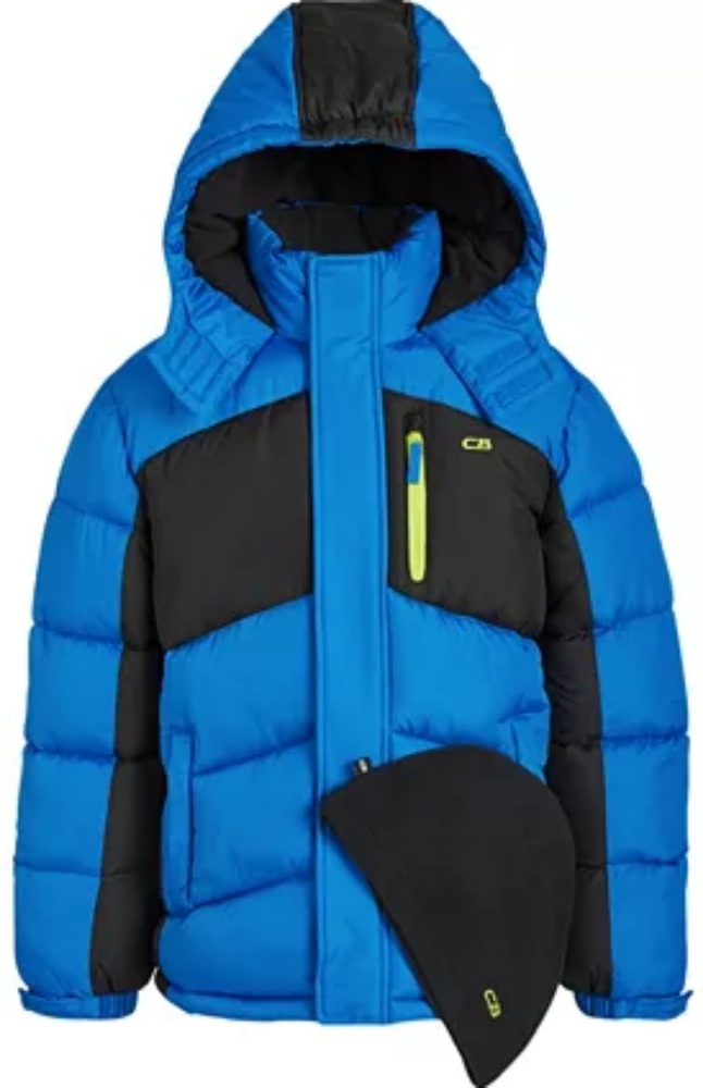 Big Boys 2-Pc. Puffer Coat & Hat Set